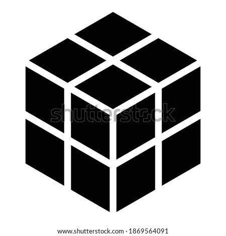 3D Cube, Square icon, symbol and logo (Series)