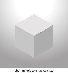 3D Cube. Vector illustration
