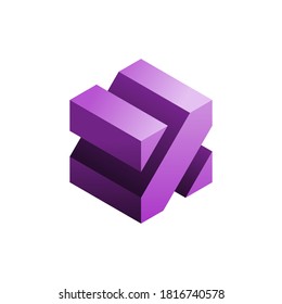 3D Cube Vector Logo design