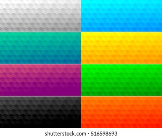 3d cubes background, horizontal banner set.