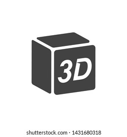 3D cubes icon vector image