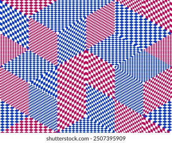 3D cubes seamless pattern vector background, rhombuses dimensional blocks, architecture and construction, geometric design.