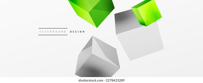 geometric cubes abstract 