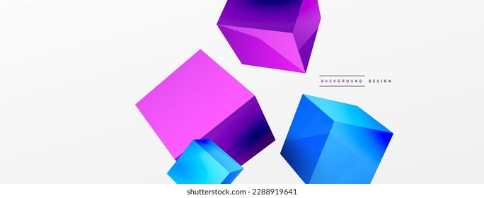 3d 3d background cubes