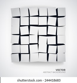 3D Cubes vector business background