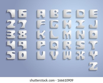 3D cubic font. The font is developed by me