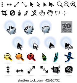 3d cursor set