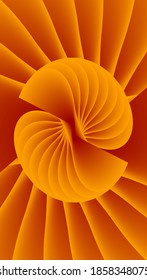 3d curved background vector design of dark yellow gradient color for wallpapers and banners