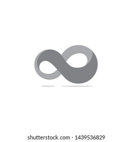 3d curves infinity design logo vector