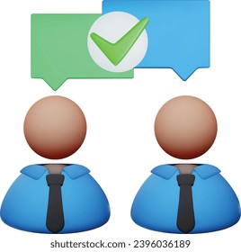 3d Customer Engagement Icon Vector