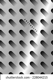 3D cut metal Abstract background poster template. Seamless vector pattern design. Multi concept use - web, technology, innovation, hi tech industrial, science...