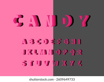 3D Cut Out Font Collection.