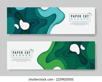Fondos de papel de corte 3D. Efecto líquido. Pasos 10