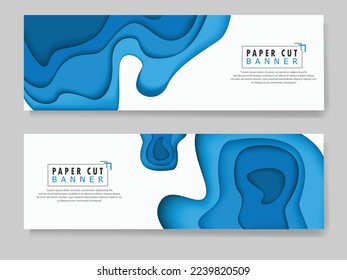 3D cut paper backgrounds. Liquid effect. eps 10