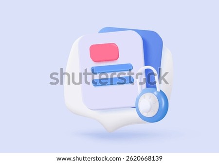 3d data protection privacy icon signs and cyberspace solutions with secure digital buttons. checkmark shield password secret personal database account. 3d data file icon vector render illustration