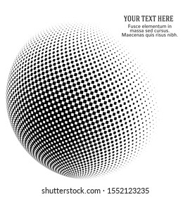 3D decorative balls with chess dot spheres isolated on white. Vector illustration EPS10. Design elements for your advertising flyer, presentation template, brochure layout, book cover.