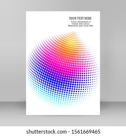 3D decorative balls with chess dot spheres isolated on white. Vector illustration EPS10. Design elements for your advertising flyer, presentation template, brochure layout, book cover.