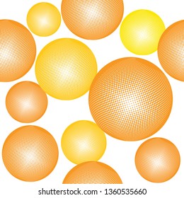 3D decorative gold
 balls. Abstract vector illustration