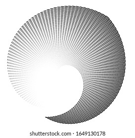 3D decorative shell shellfish with dot spheres isolated on white. Vector illustration EPS10. Design elements for your advertising flyer, presentation template, brochure layout, book cover.