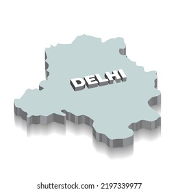 Mapa de 3d Delhi, ciudad capital de India