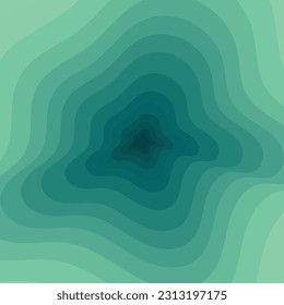 3d depth background, wallpaper in green shades