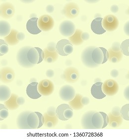 3d depth spheres seamless pattern