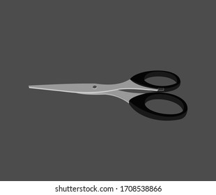 3d design about black scissors that is just right for cutting something