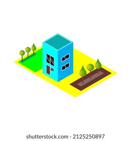 3D-Design von Gebäuden und Innenhöfen