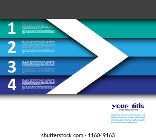 3d design with color banners / website template