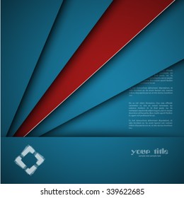 3d design with color banners / website / presentation template