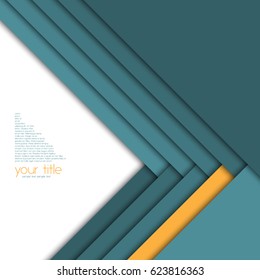 3d design with color banners / website / presentation template