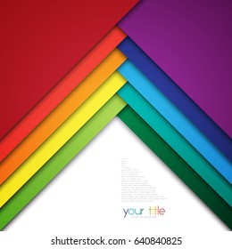 3d design with color banners / website / presentation template
