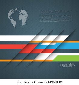 3d design with color stripes