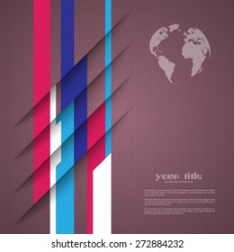 3d design with color stripes