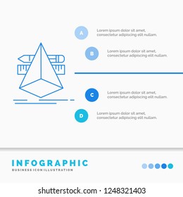 3d, design, designer, sketch, tools Infographics Template for Website and Presentation. Line Blue icon infographic style vector illustration