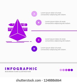 3d, design, designer, sketch, tools Infographics Template for Website and Presentation. GLyph Purple icon infographic style vector illustration.