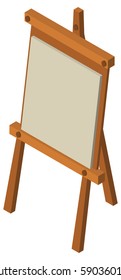 3D design for drawing canvas  illustration