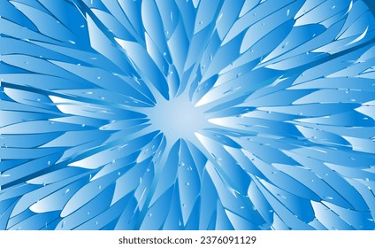 3D design fractal art futuristic style with blue background wallpaper gradient