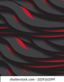 3d design geometric  line background   red and black color,  templates for cover poster, banners, flayer,