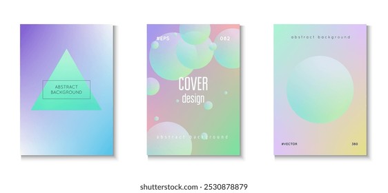 3d Design. Holographic Background. Gradient Poster. Hologram Elements. Fluorescent Sphere Illustration. Pink Minimal Set. Multyplying Hipster Banner. Blue 3d Design