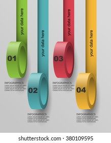 3d design infographic achievements