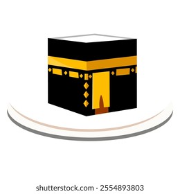 3d design Kaaba mecca building vector design