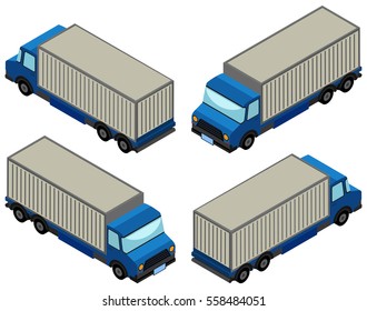 3D-Design für LKW-Illustrationen