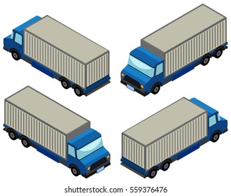 3D design for lorry trucks illustration