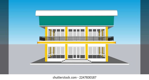 3d design for market or shopping building