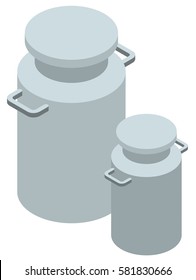 3D design for milk tanks illustration