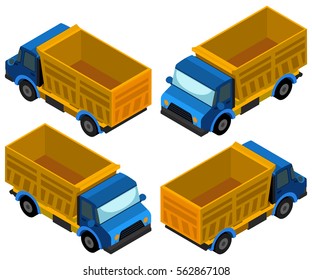 3D design for pickup truck illustration