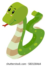 3D design for rattle snake illustration