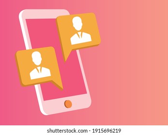 3d design smartphone contact template