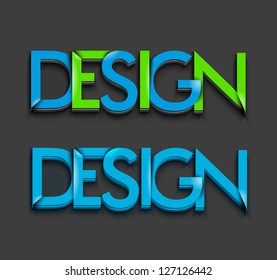 3d design text